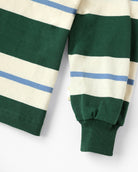 Made in Canada - Green Blue Stripe Hollis Rugby Shirt - Unisex - Province of Canada