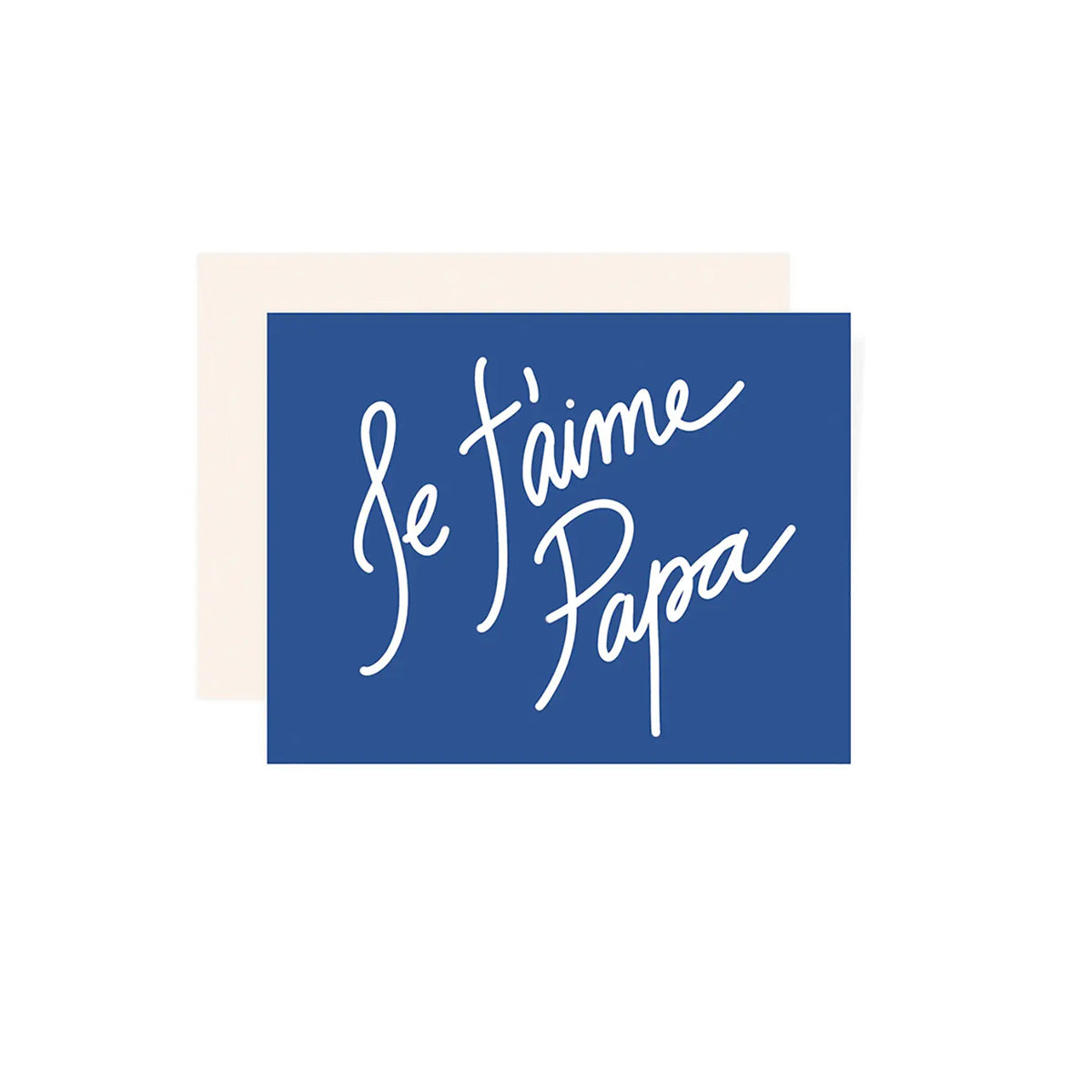 Je Taime Papa Greeting Card - Made in Canada - Province of Canada