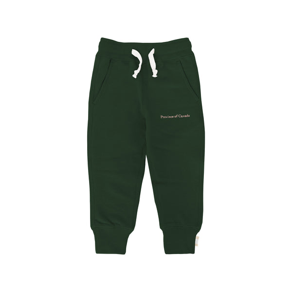Made in Canada Kids French Terry Sweatpant Forest - Unisex - Province of Canada