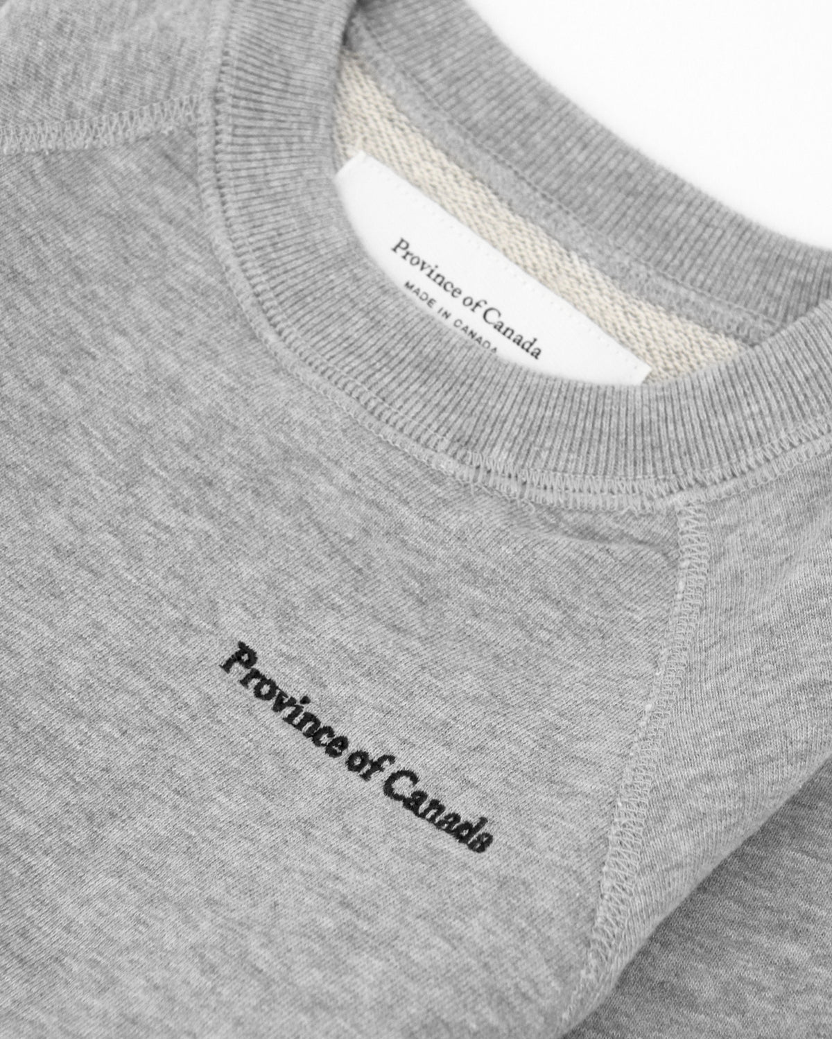 Kids French Terry Sweatshirt Heather Grey - Unisex - Made in Canada - Province of Canada
