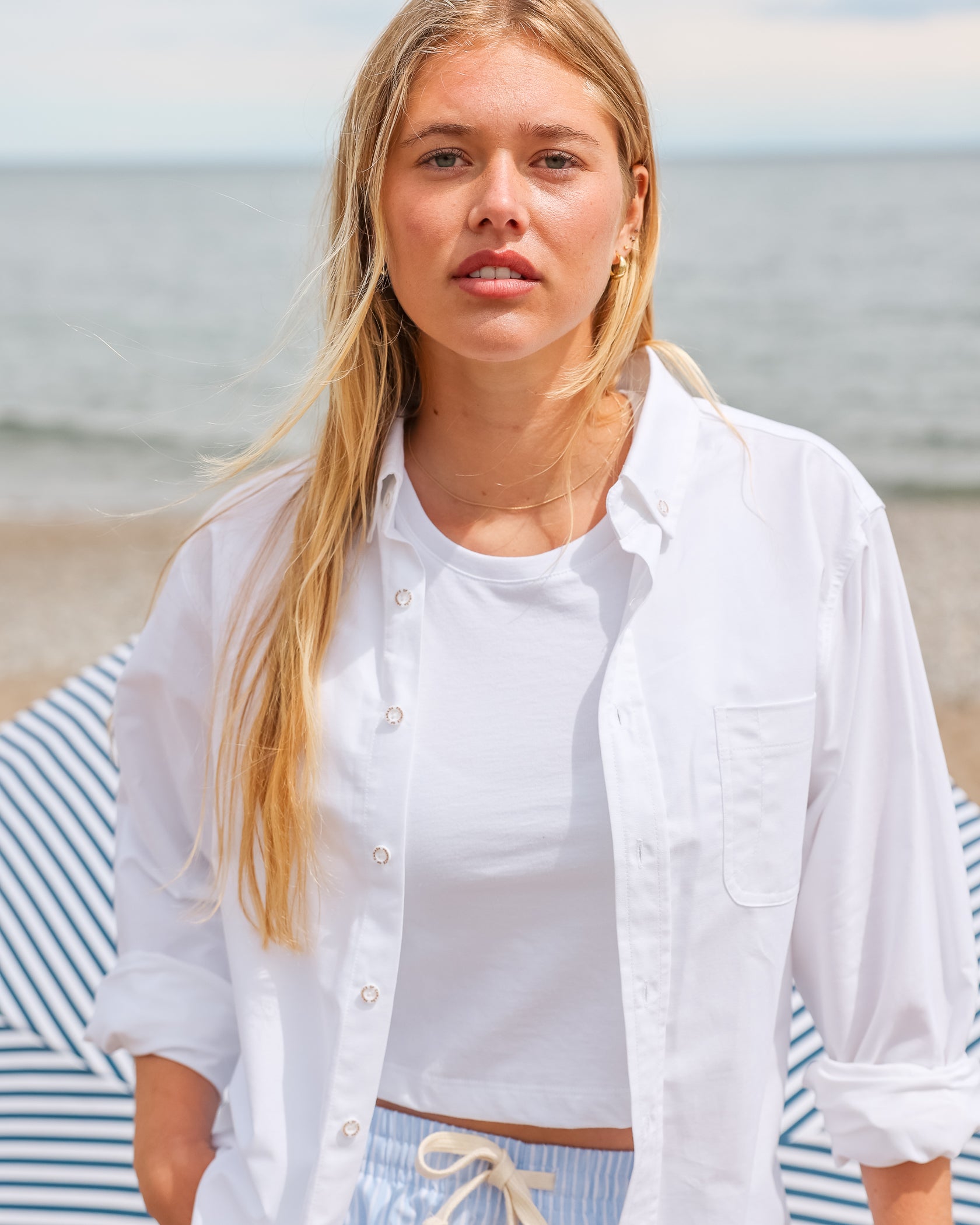 Oxford Shirt White - Unisex - Made in Canada - Province of Canada