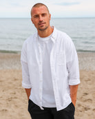 Made in Canada 100% Cotton Oxford Button Down Shirt White - Unisex - Province of Canada