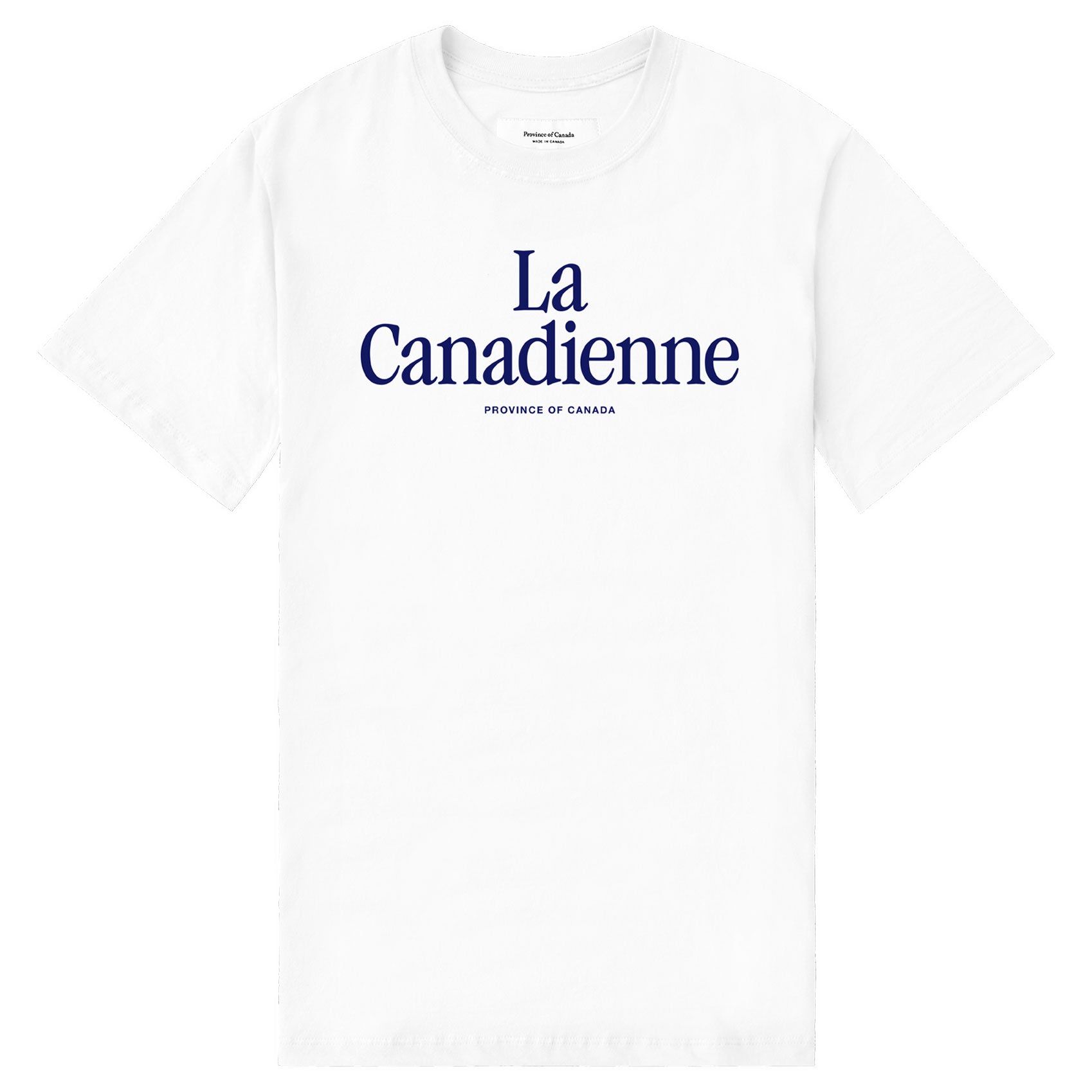 Made in Canada 100% Organic Cotton Le Canadien Tee White - Mens - Province of Canada 