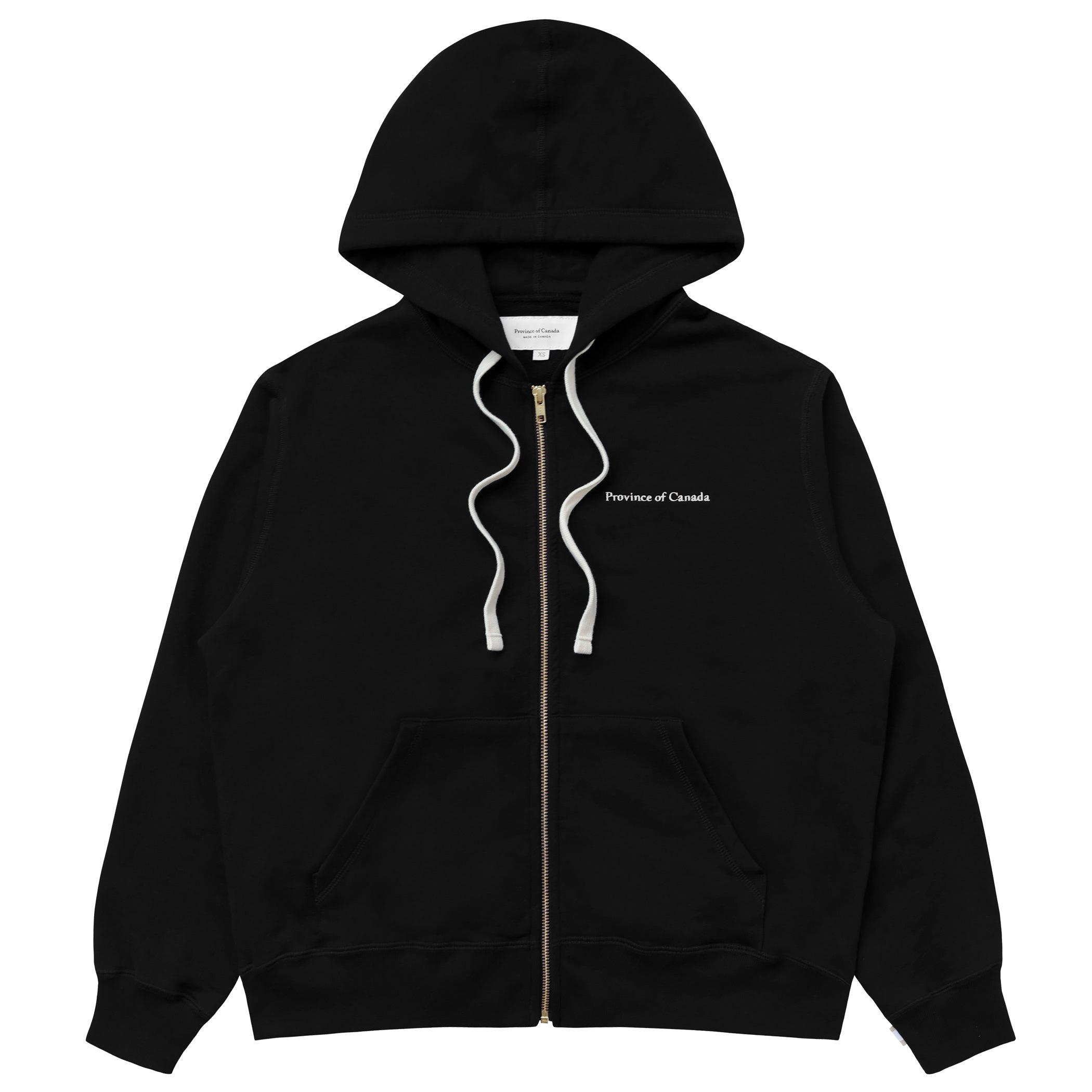 French Terry Zip Hoodie Black Unisex – Province of Canada