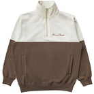 Made in Canada Club Cotton Fleece Half Zip Chestnut Unisex - Province of Canada