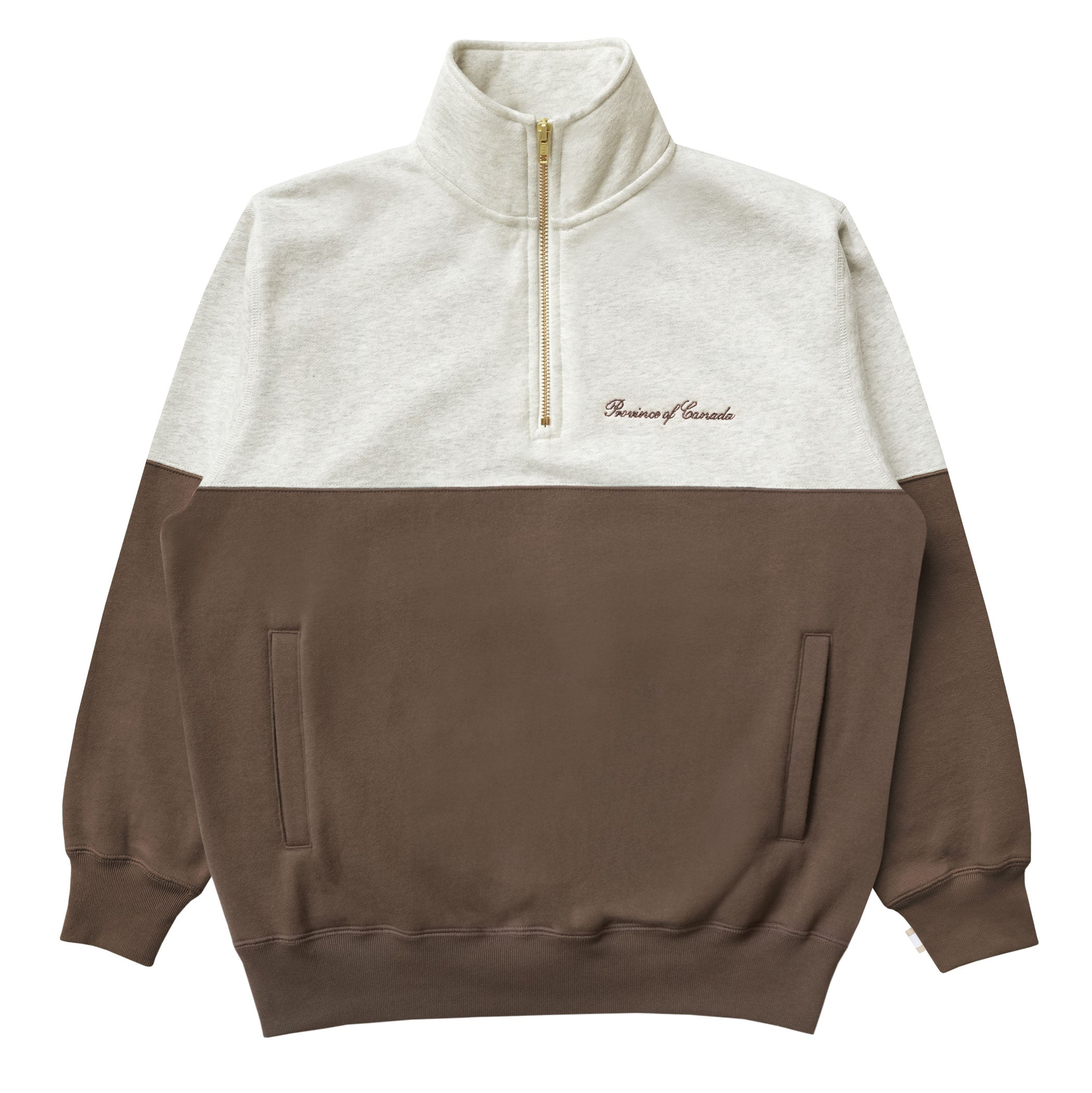 Club Fleece Half Zip Chestnut - Unisex - Made in Canada – Province