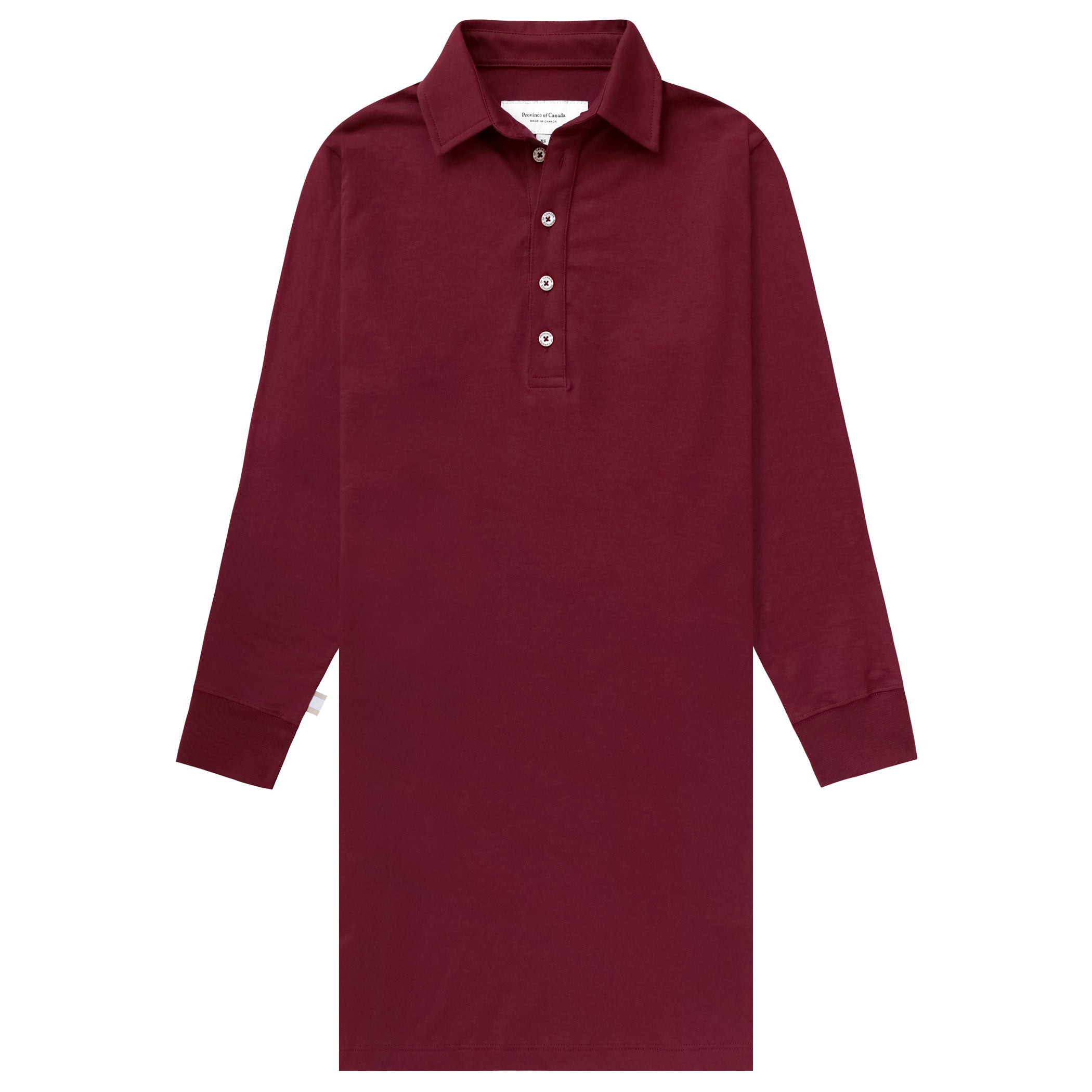 Sunday Polo Long Sleeve Dress Forest - Made in Canada - Province