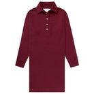 Made in Canada Sunday Polo Long Sleeve Dress Burgundy - Province of Canada