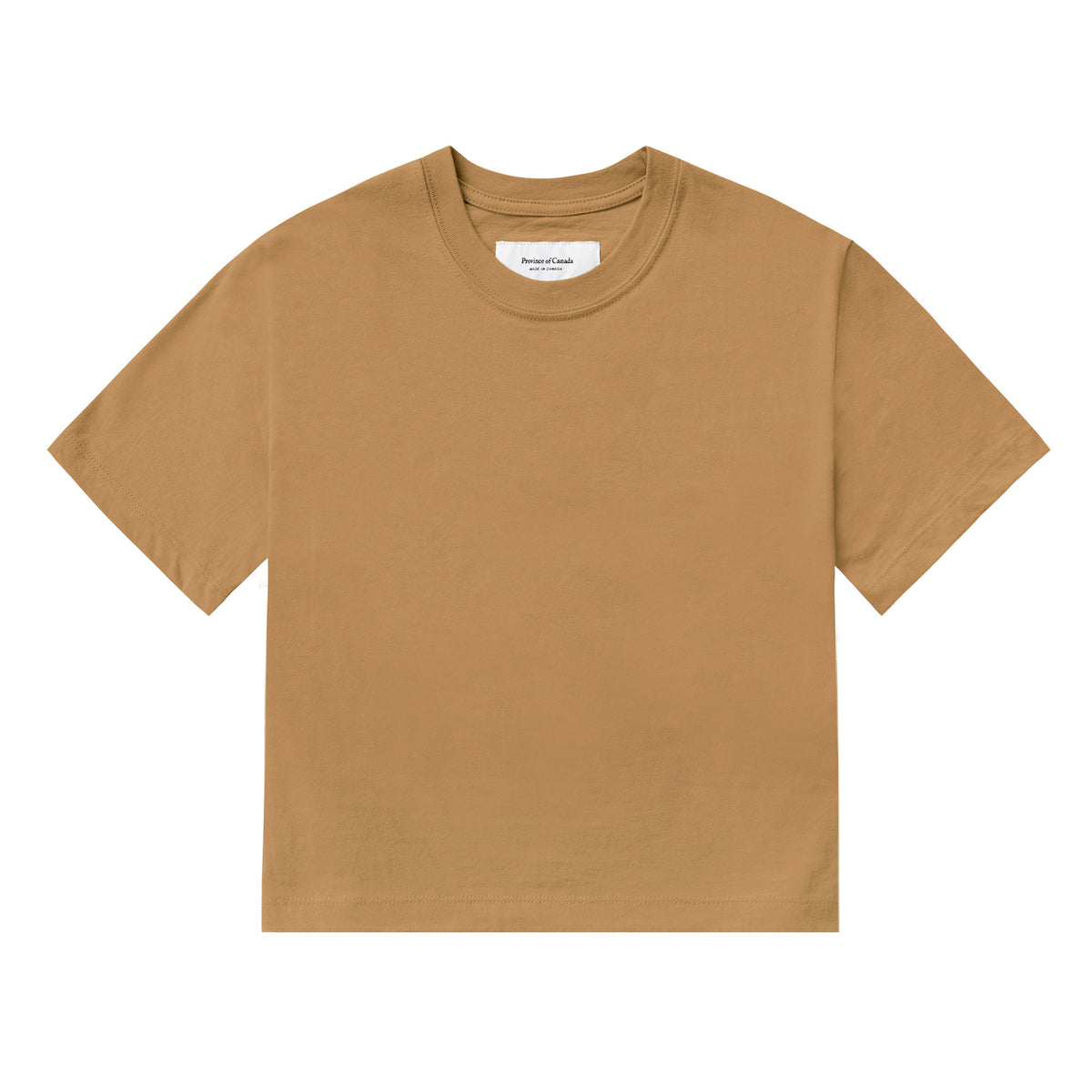 Made in Canada 100% Organic Cotton Monday Crop Top Camel - Province of Canada