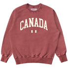 Made in Canada Canada Fleece Sweatshirt Washed Red 100% Cotton - Unisex - Province of Canada