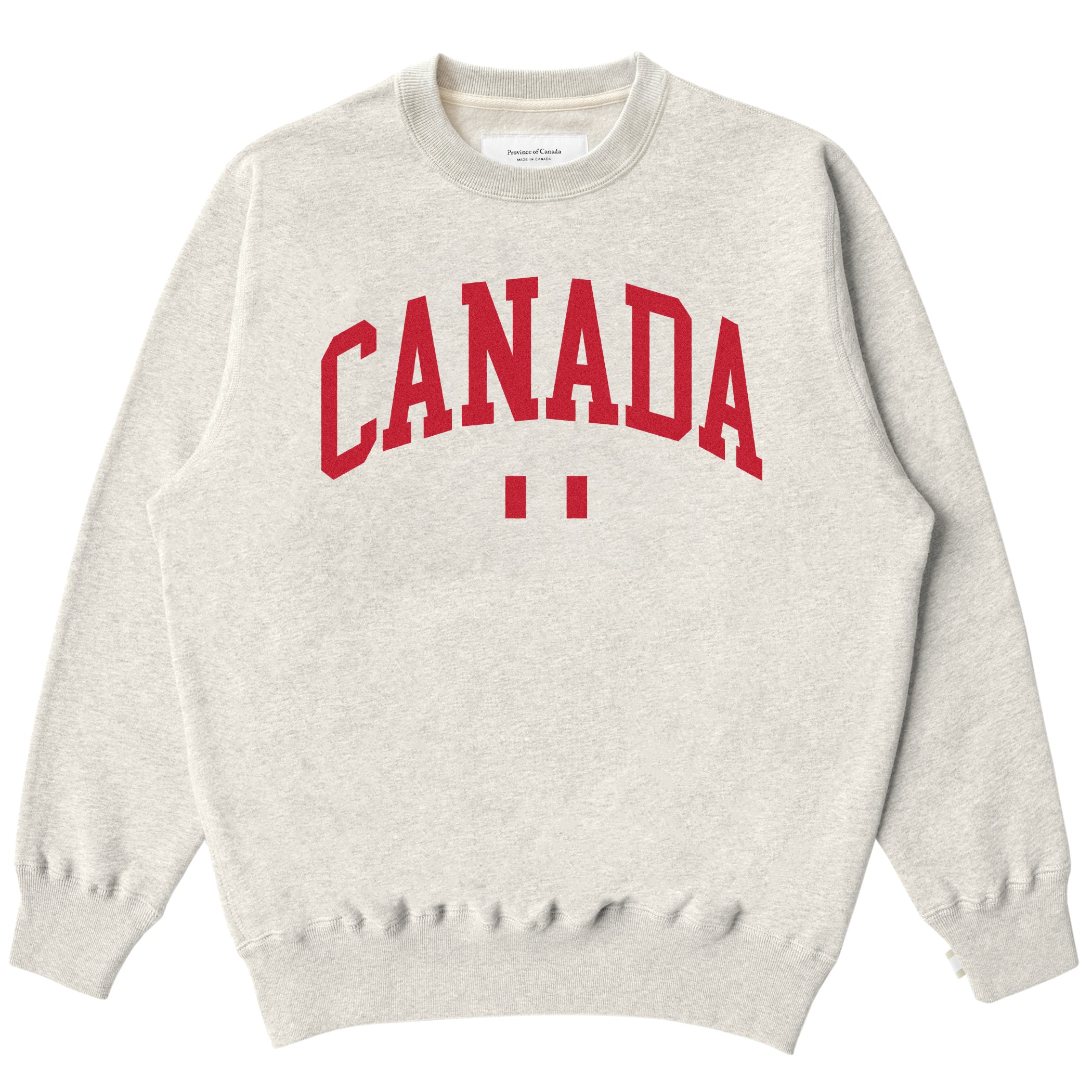 Canada Fleece Sweatshirt Eggshell - Made in Canada - Province of Canada