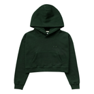 Made in Canada Fleece Flag Fleece Crop Hoodie Forest Province of Canada
