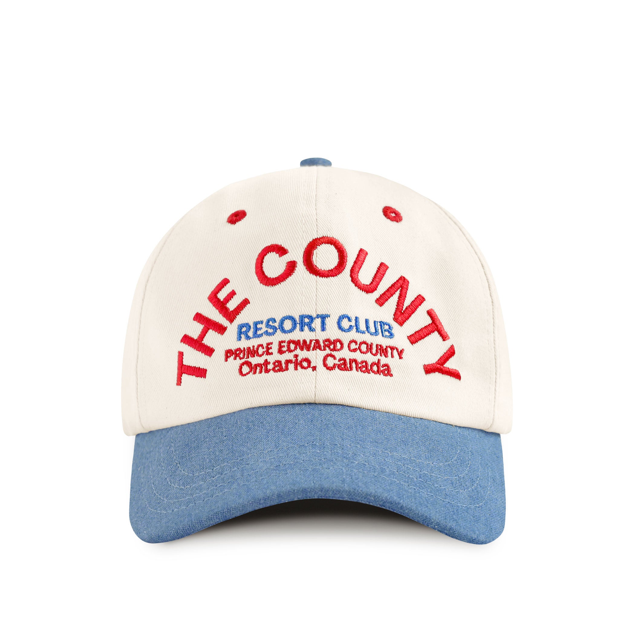 Made in Canada 100% Cotton The County Baseball Hat Natural Denim - Province of Canada 