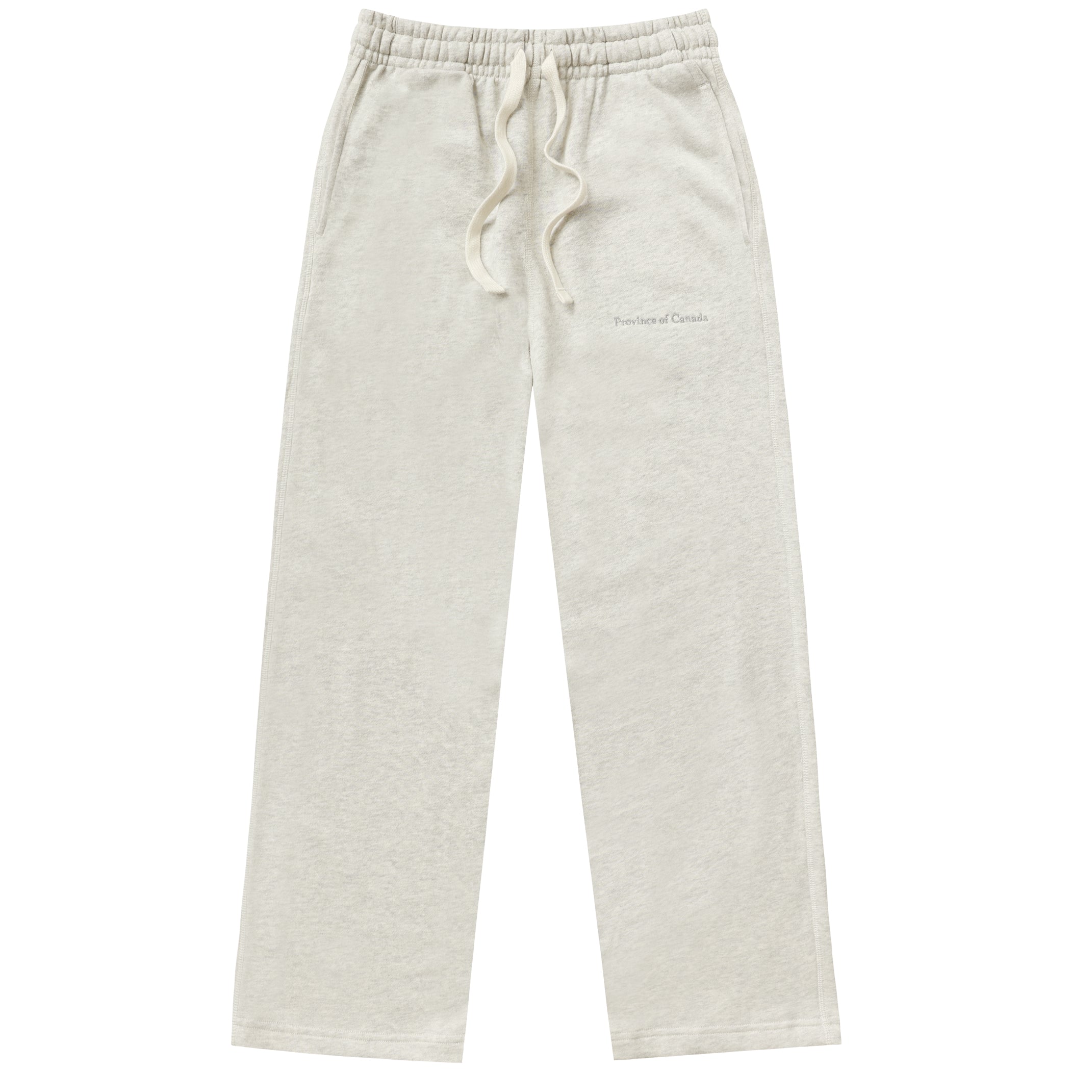Made in Canada 100% Cotton Wide Leg French Terry Sweatpant Eggshell - Unisex - Province of Canada