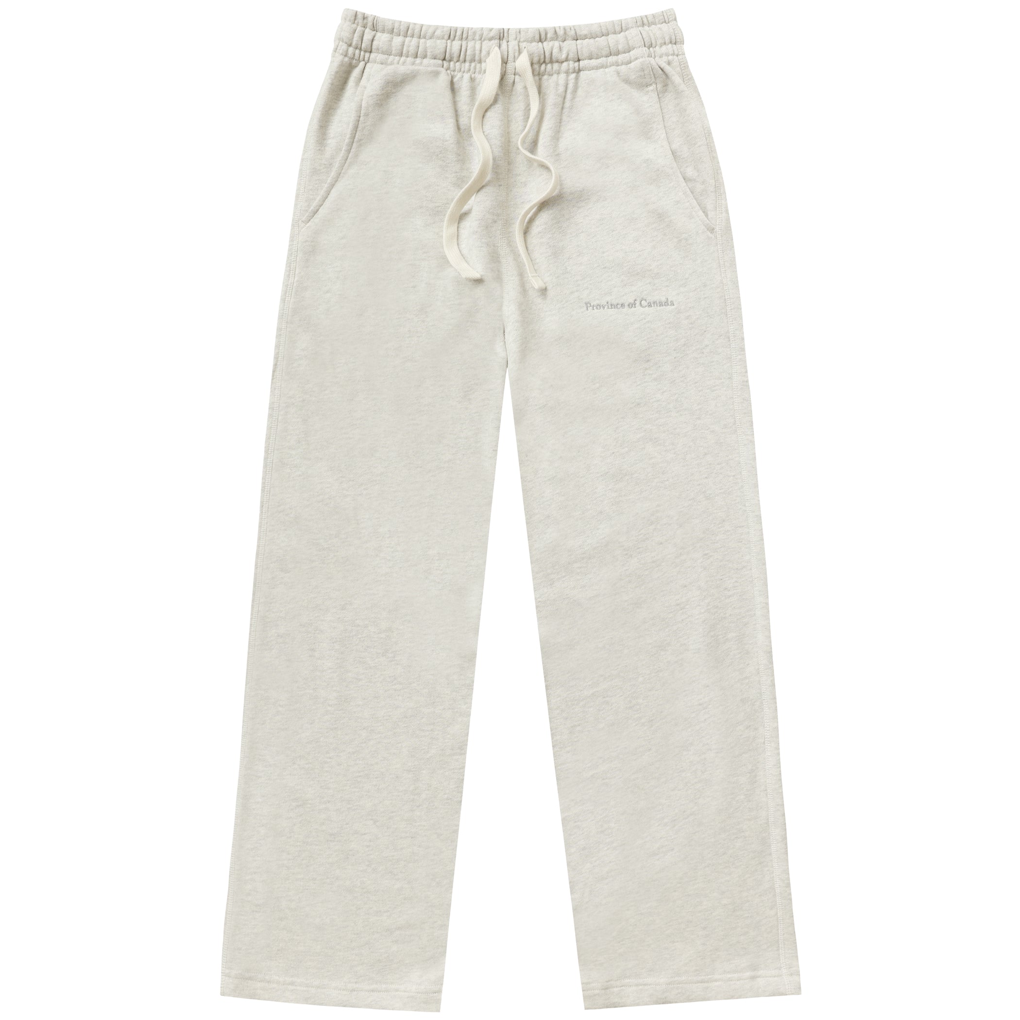 Made in Canada 100% Cotton Wide Leg French Terry Sweatpant Eggshell - Unisex - Province of Canada