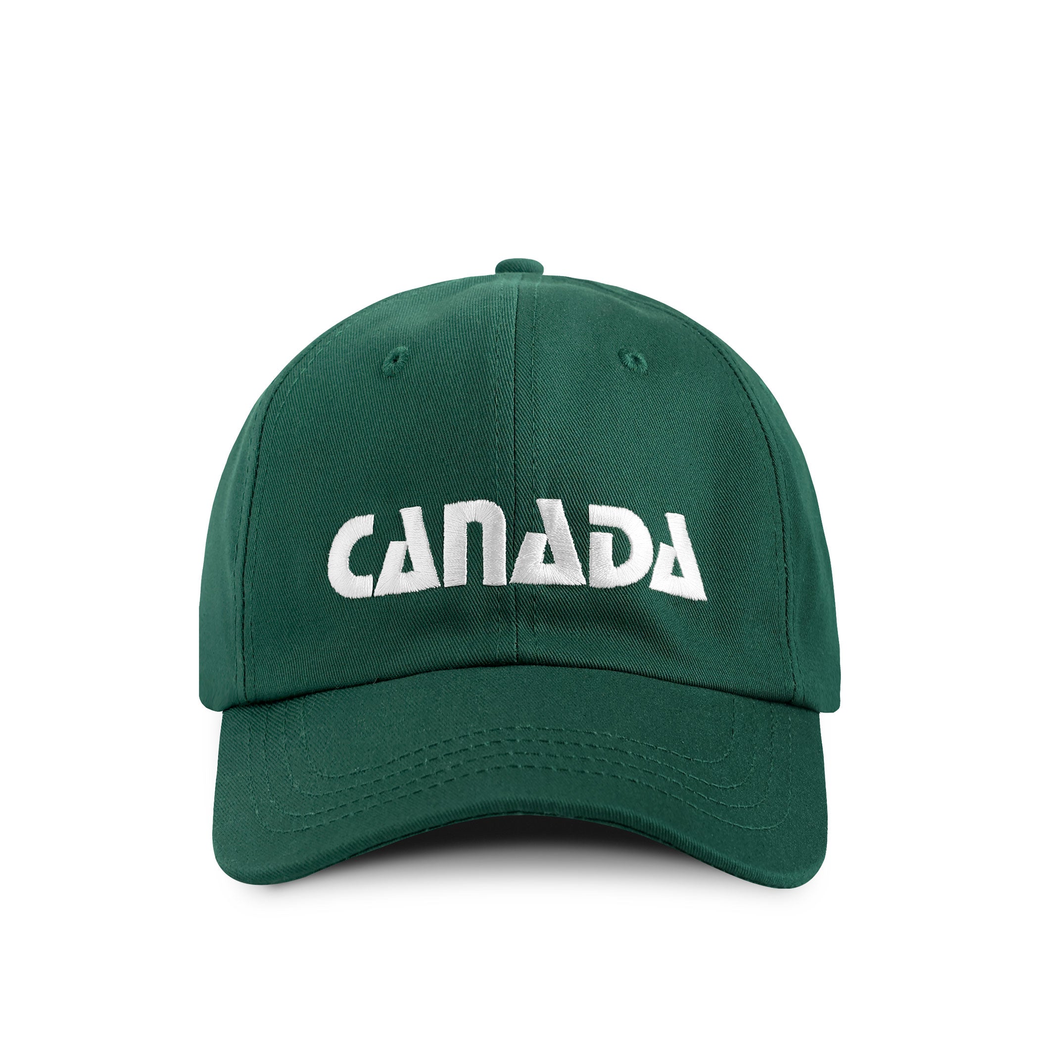 Made in Canada 100% Cotton Baseball Hat Forest Green - Province of Canada