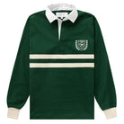 Made in Canada 100% Cotton Canada Crest Long Sleeve Polo Forest - Unisex - Province of Canada