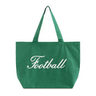 Made in Canada 100% Cotton Football Script Tote Bag Green - Province of Canada