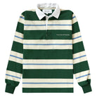 Made in Canada - Green Blue Stripe Hollis Rugby Shirt - Unisex - Province of Canada