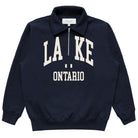 Made in Canada Lake Ontario Half Zip Fleece Sweatshirt Sweater Navy - Unisex