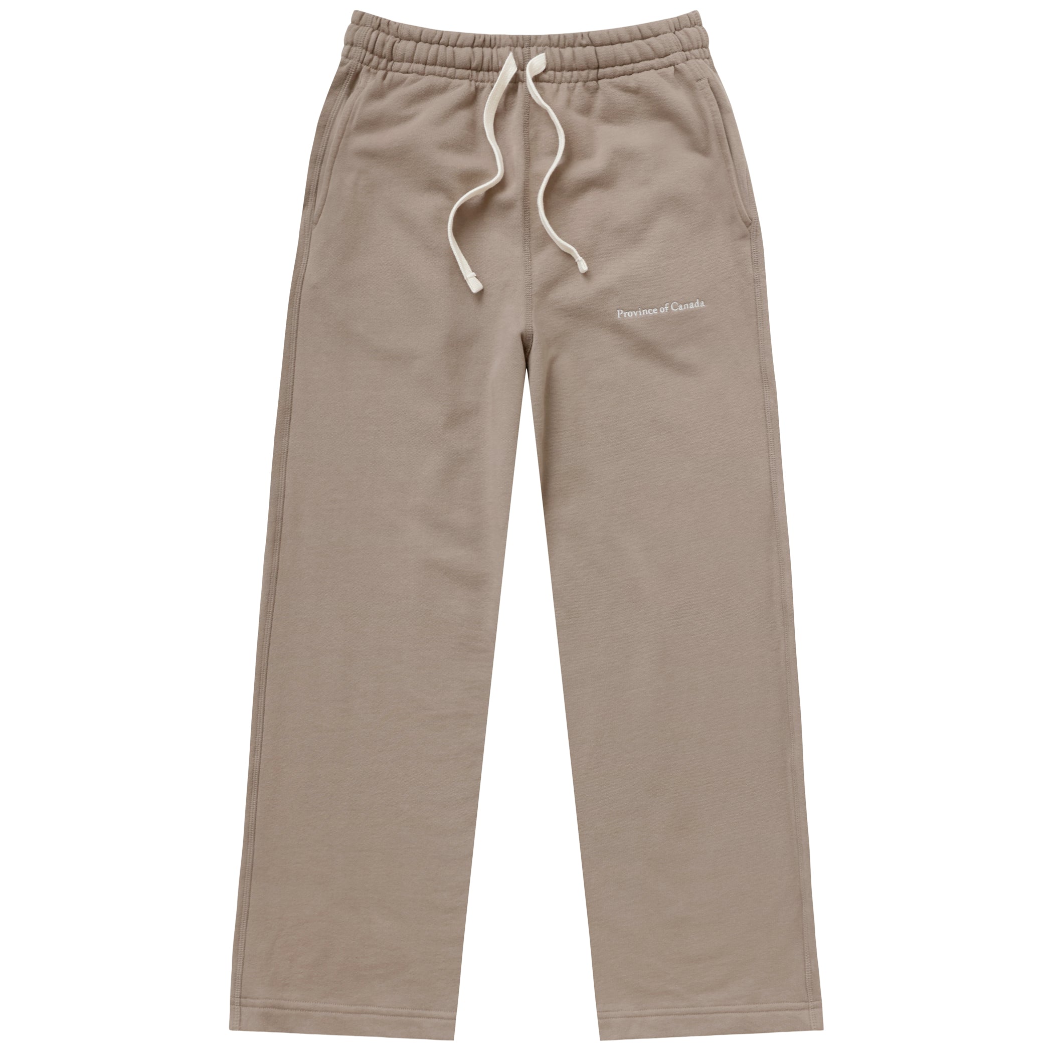 Made in Canada 100% Cotton Wide Leg French Terry Sweatpant Mocha - Unisex - Province of Canada