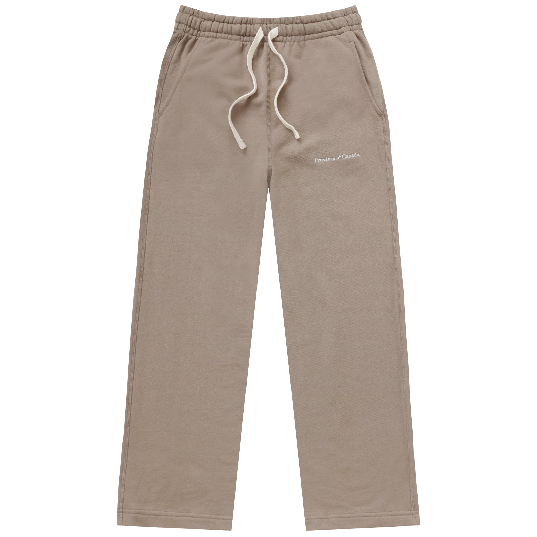 Made in Canada 100% Cotton Wide Leg French Terry Sweatpant Mocha - Unisex - Province of Canada