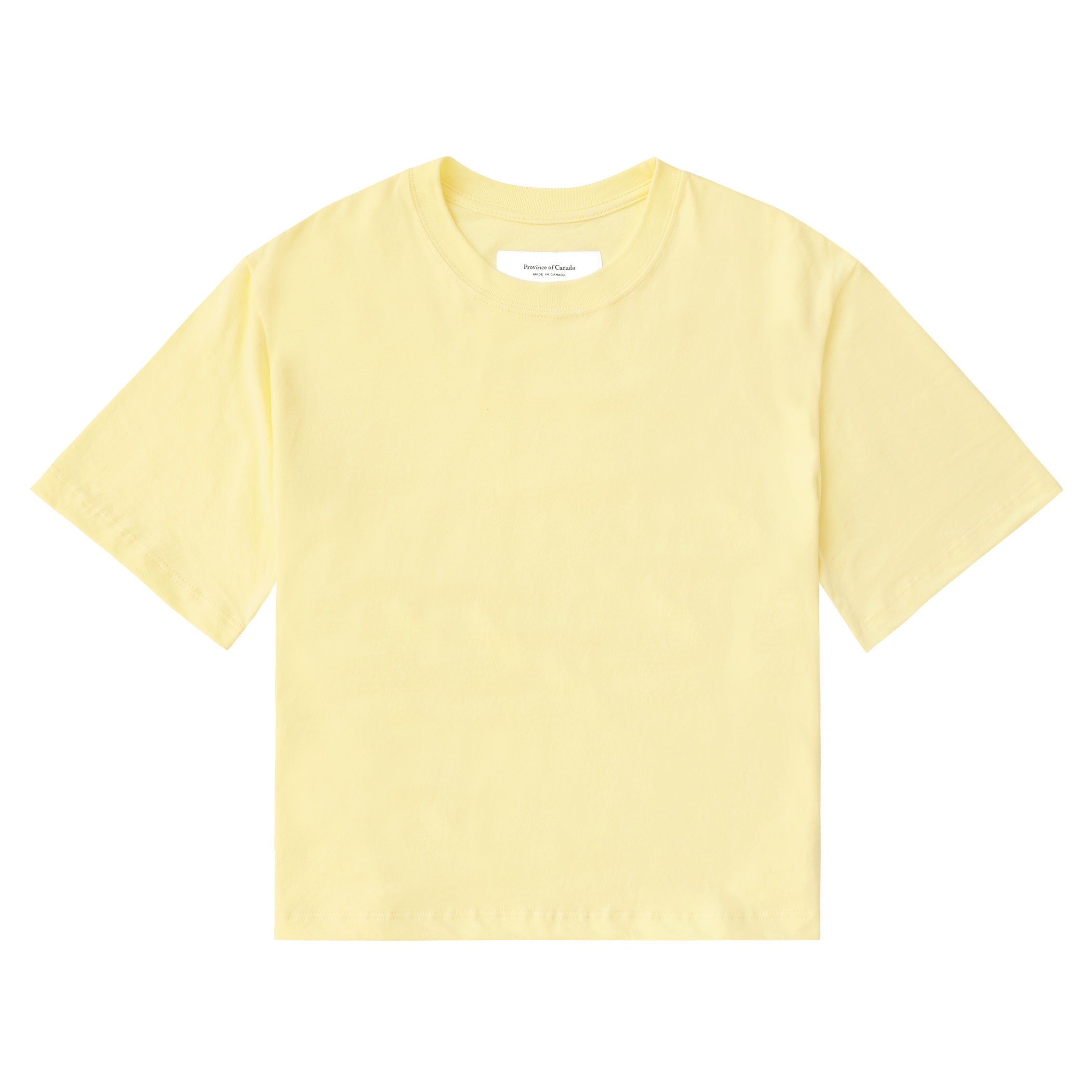 Made in Canada 100% Organic Cotton Monday Crop Top Butter - Unisex - Province of Canada 