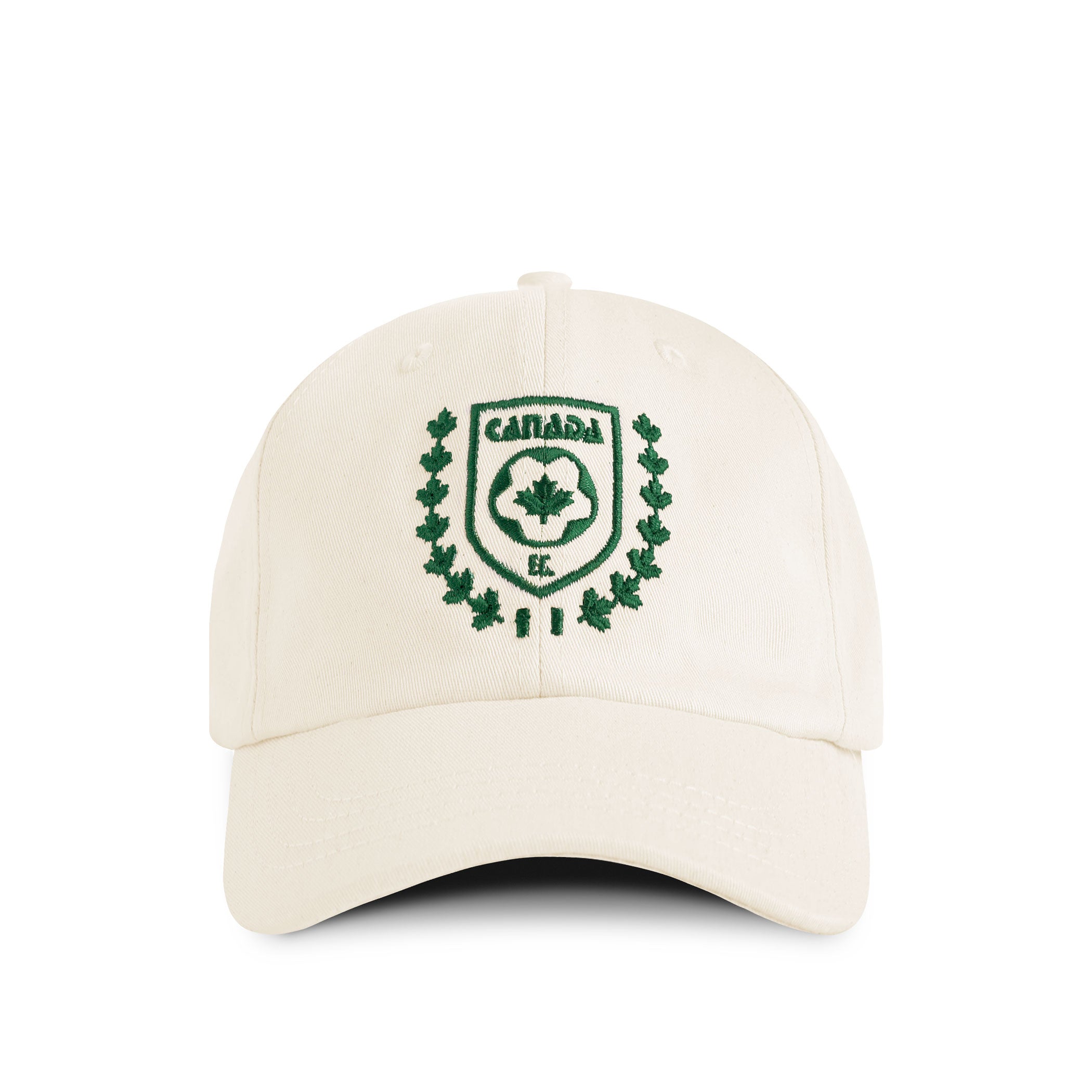 Made in Canada 100% Cotton Natural Forest Crest Baseball Hat - Province of Canada