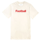 Made in Canada 100% Organic Cotton Football Helvetica Tee Natural - Unisex - Province of Canada