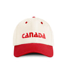 Made in Canada 100% Cotton Baseball Hat Red Natural - Province of Canada