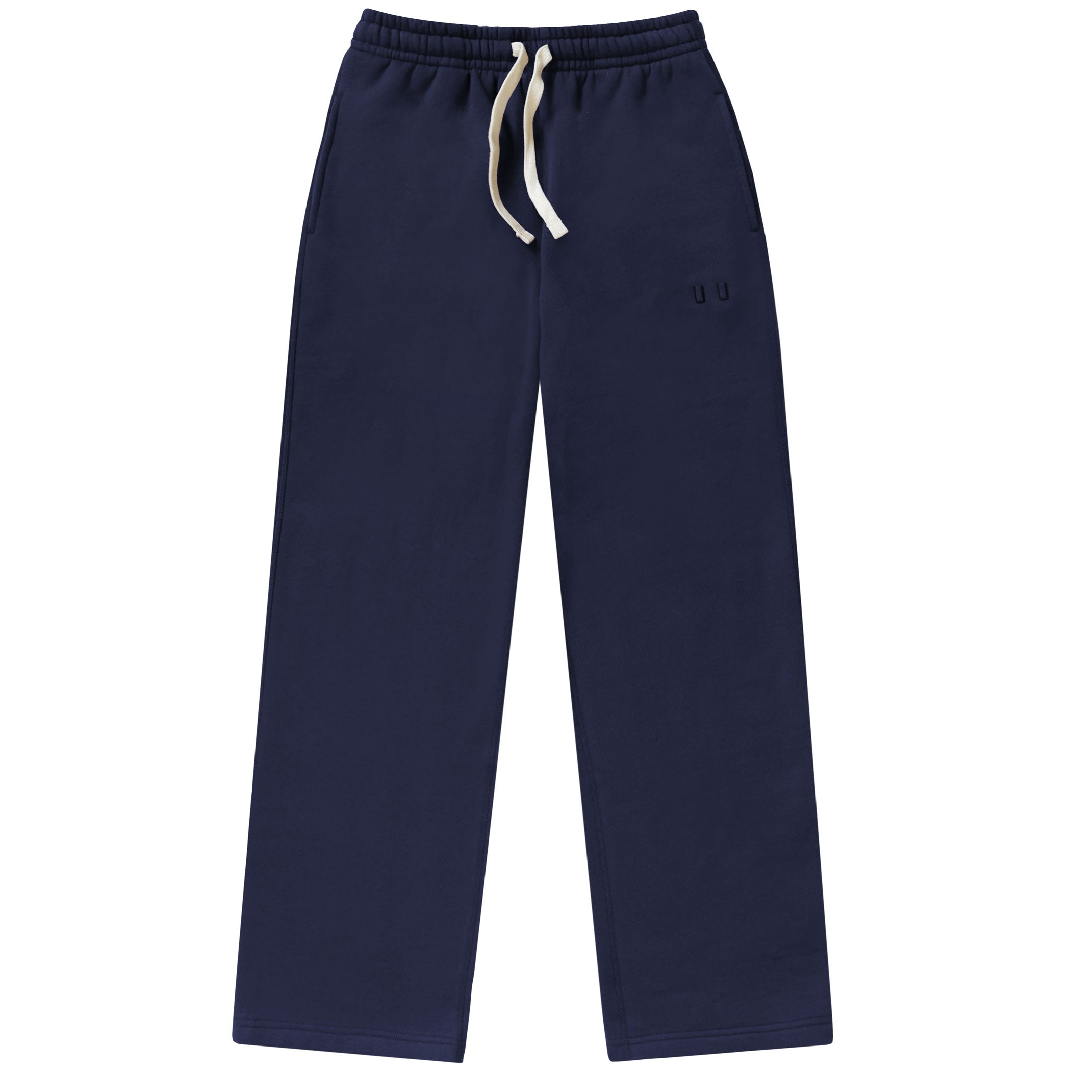 Made in Canada Flag Fleece Navy Blue Wide Leg Sweatpant - Unisex - Province of Canada