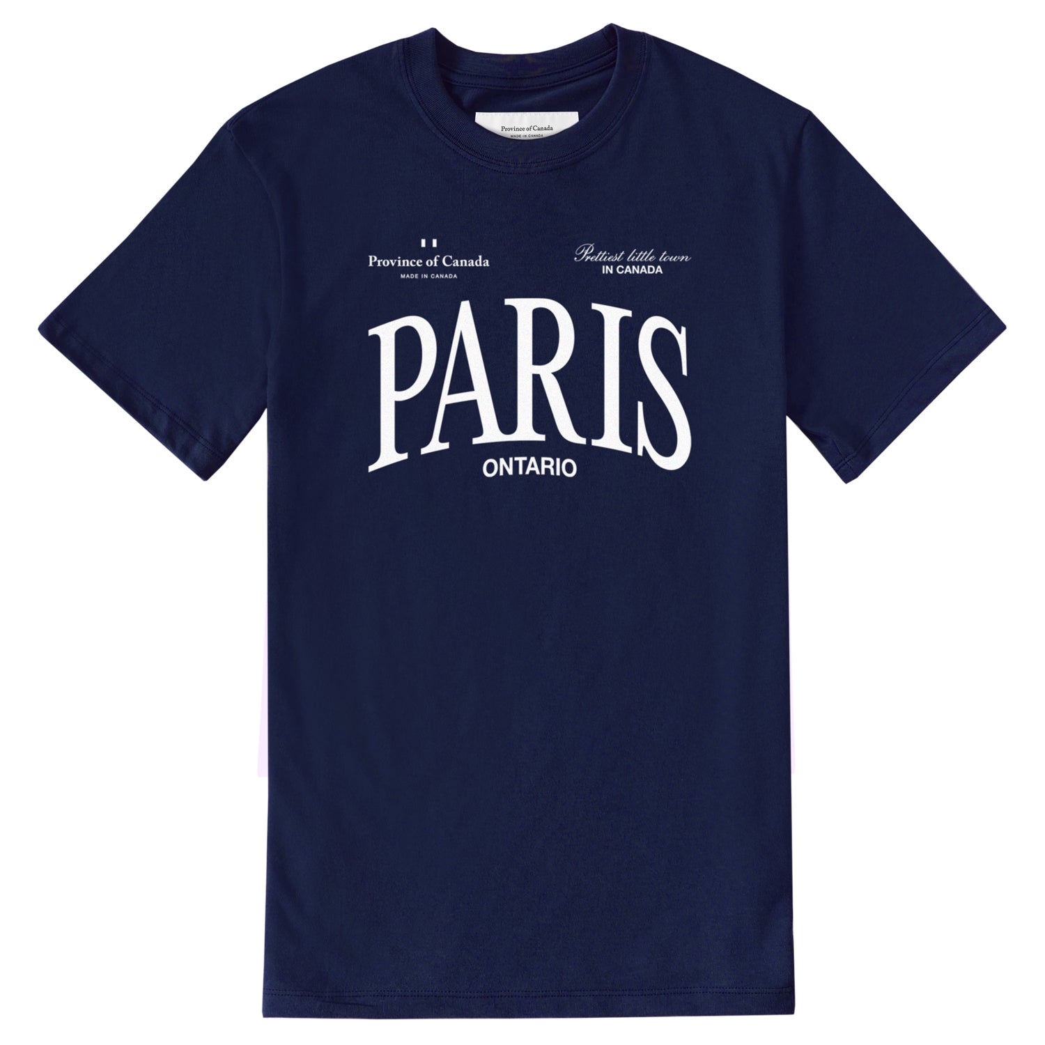 Made in Canada Paris Ontario Tee Navy - Unisex - Province of Canada