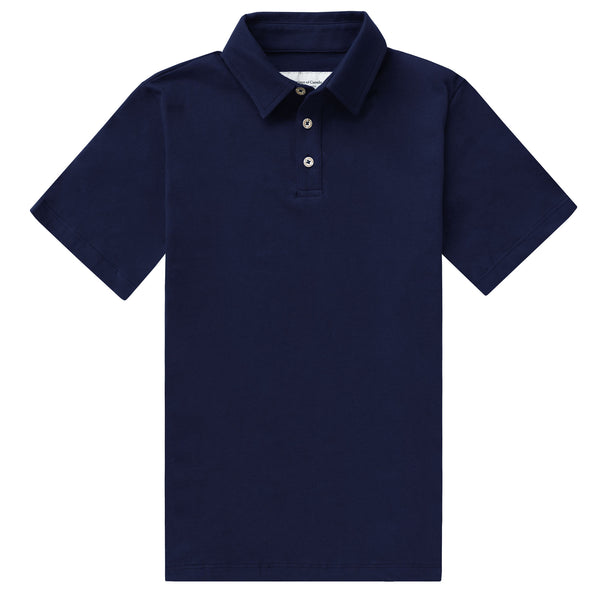 Sunday Polo Shirt Navy - Made in Canada - Province of Canada