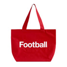 Made in Canada 100% Cotton Football Helvetica Tote Bag Red - Province of Canada