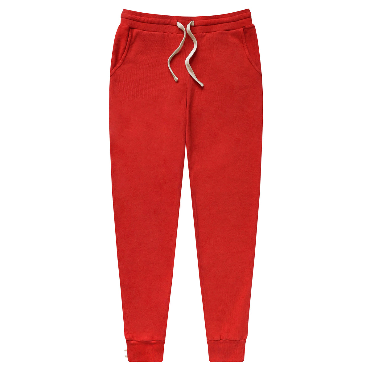 Made in Canada - Almost Pyjama Rib Pant Red - Unisex - Province of Canada