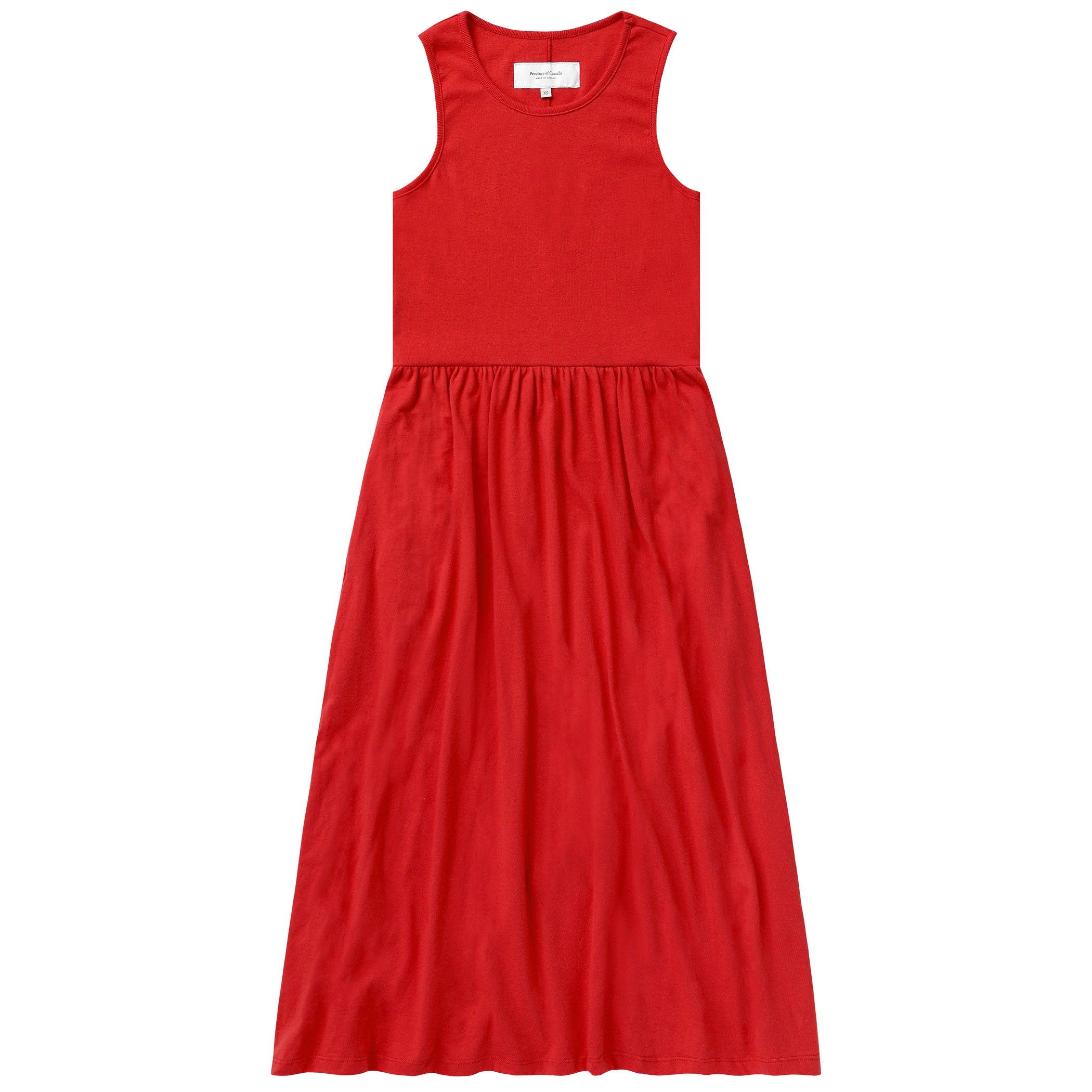 Made in Canada 100% Organic Cotton Tank Dress Red - Province of Canada 