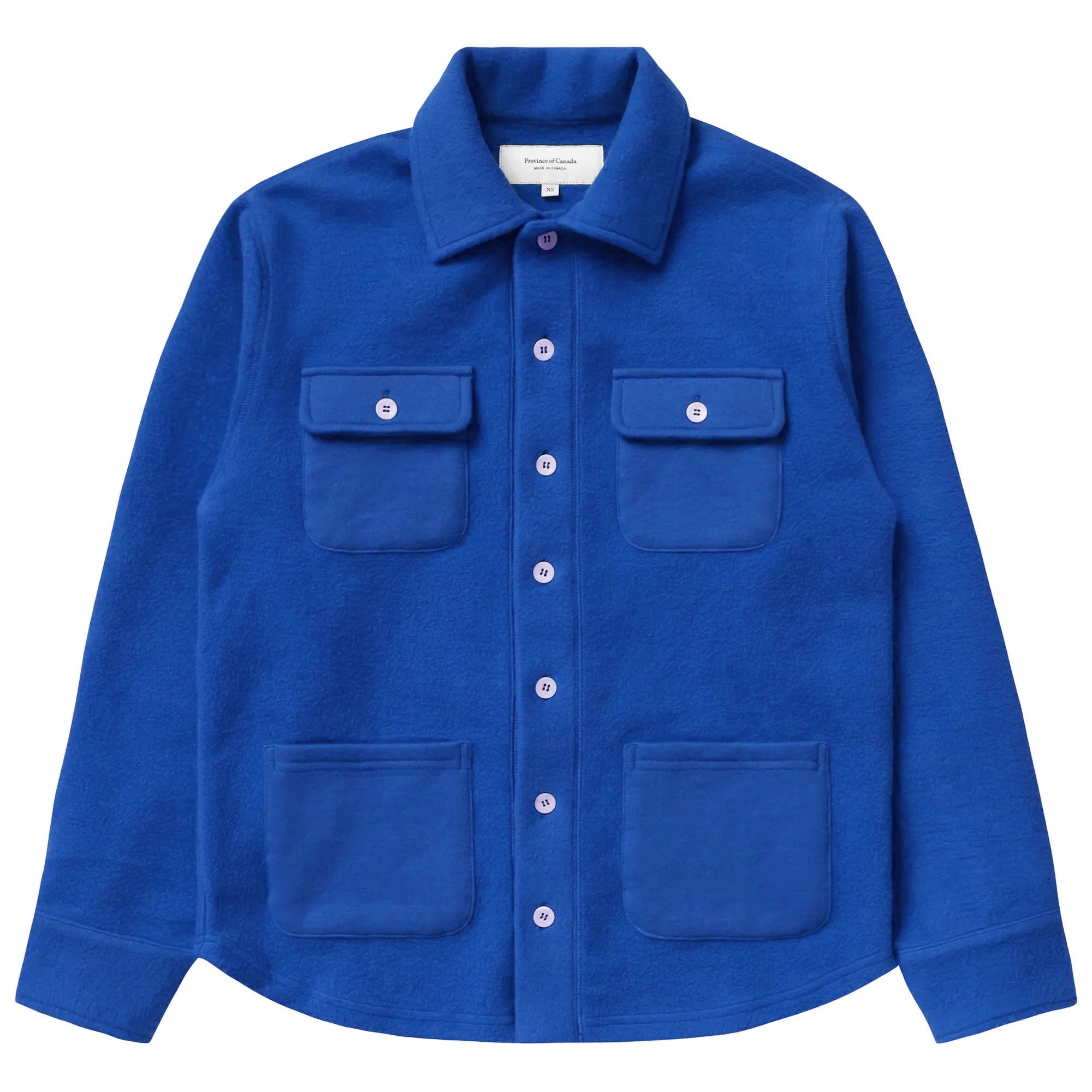 Reverse Fleece Overshirt Forest - Unisex - Made in Canada