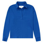 Made in Canada 100% Organic Cotton Popover Long Sleeve Tee Royal Blue - Province of Canada