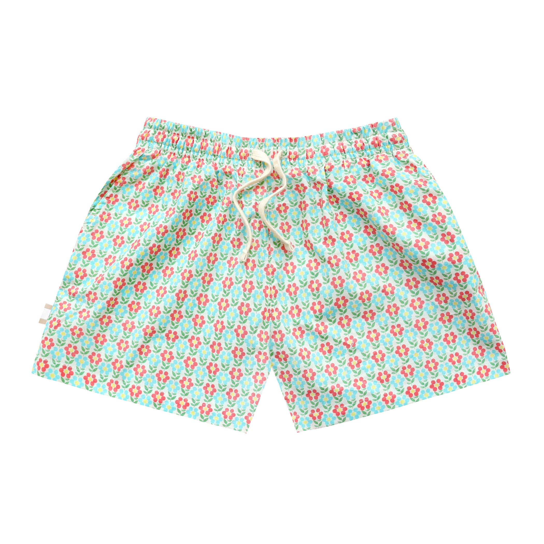 Made in Canada 100% Cotton Pyjama Short Sleeve Shorts Floral - Womens - Province of Canada 