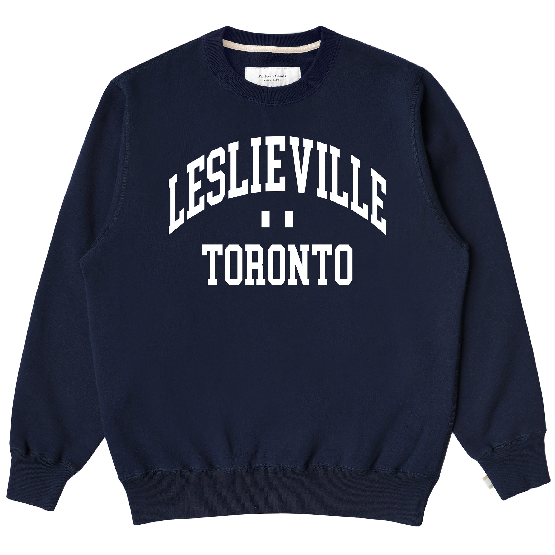 Leslieville Fleece Sweatshirt Navy Unisex – Province of Canada