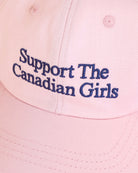 Made in Canada Support the Canadian Girls Baseball Hat Light Pink - Province of Canada