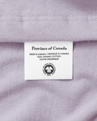 Made in Canada 100% Certified Organic Cotton Monday Long Sleeve Crop Top Mauve Lavendar Purple - Province of Canada