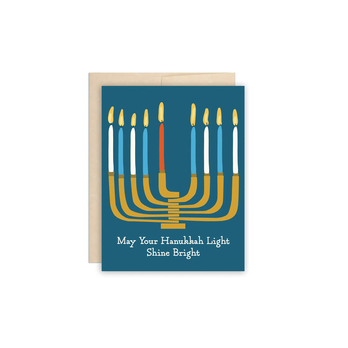 May Your Hanukkah Light Shine Bright Holiday Greeting Card - Made in Canada - Province of Canada