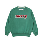 Made in Canada Christmas Sweater Kids Merry Sweatshirt Green Teal - Unisex - Province of Canada 
