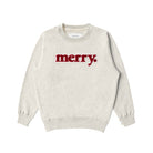 Made in Canada Christmas Sweater Kids Merry Sweatshirt Eggshell - Unisex - Province of Canada 