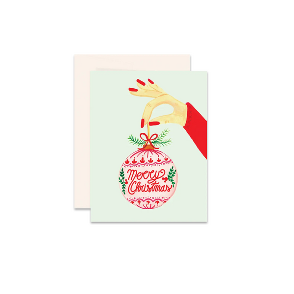 Merry Christmas Ornament Greeting Card - Province of Canada