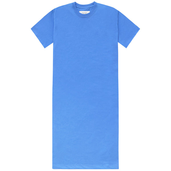 Made in Canada Organic Cotton Midi T-Shirt Dress Super Blue - Province of Canada