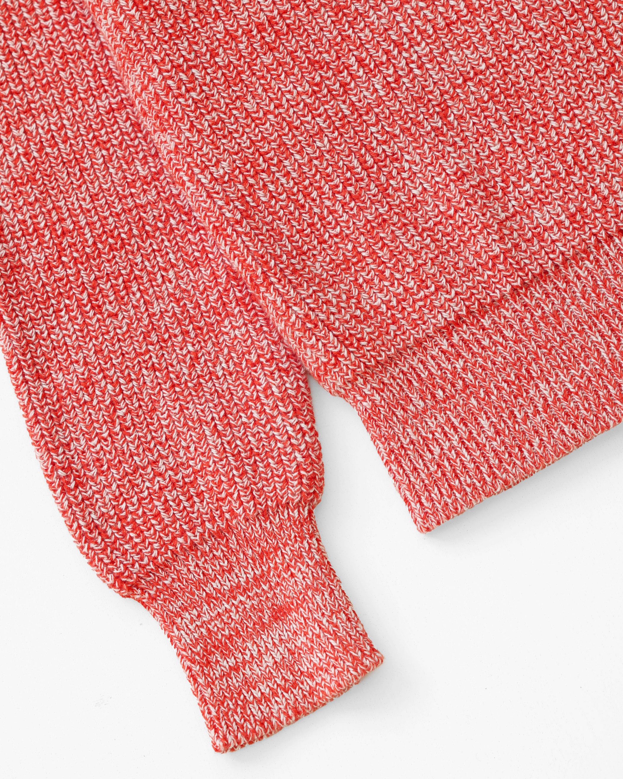 Made in Canada 100% Cotton Knit Sweater Heather Red - Unisex - Province of Canada