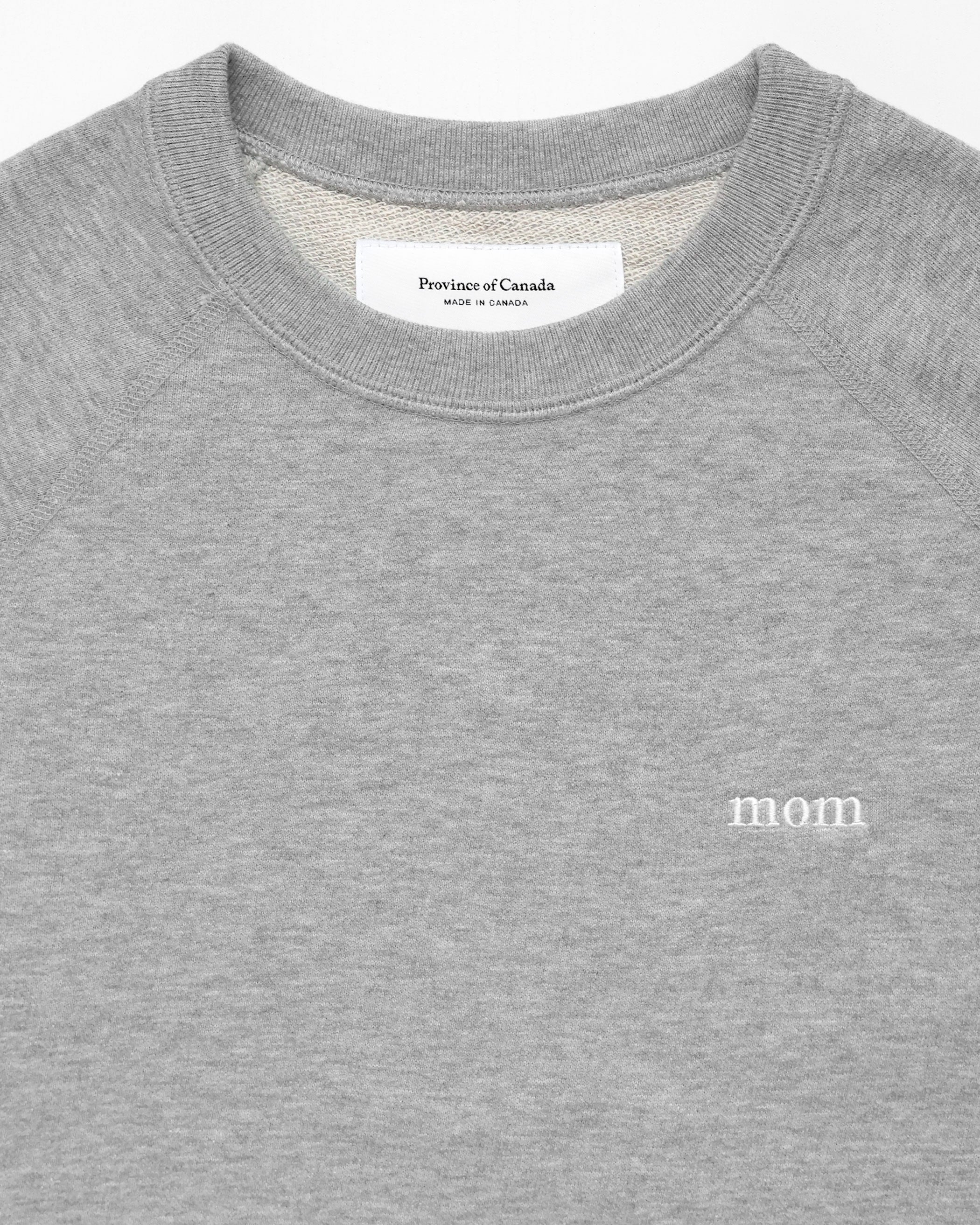 Made in Canada Mom Sweatshirt Heather Grey - Unisex - Province of Canada