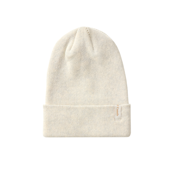 Made in Canada Fine Ribbed Cotton Toque Heather Cream - Province of Canada